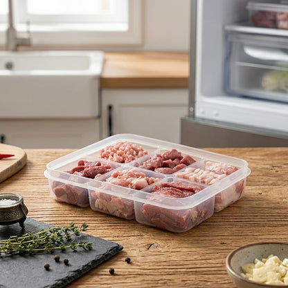 Compartmented Refrigerator Storage Box